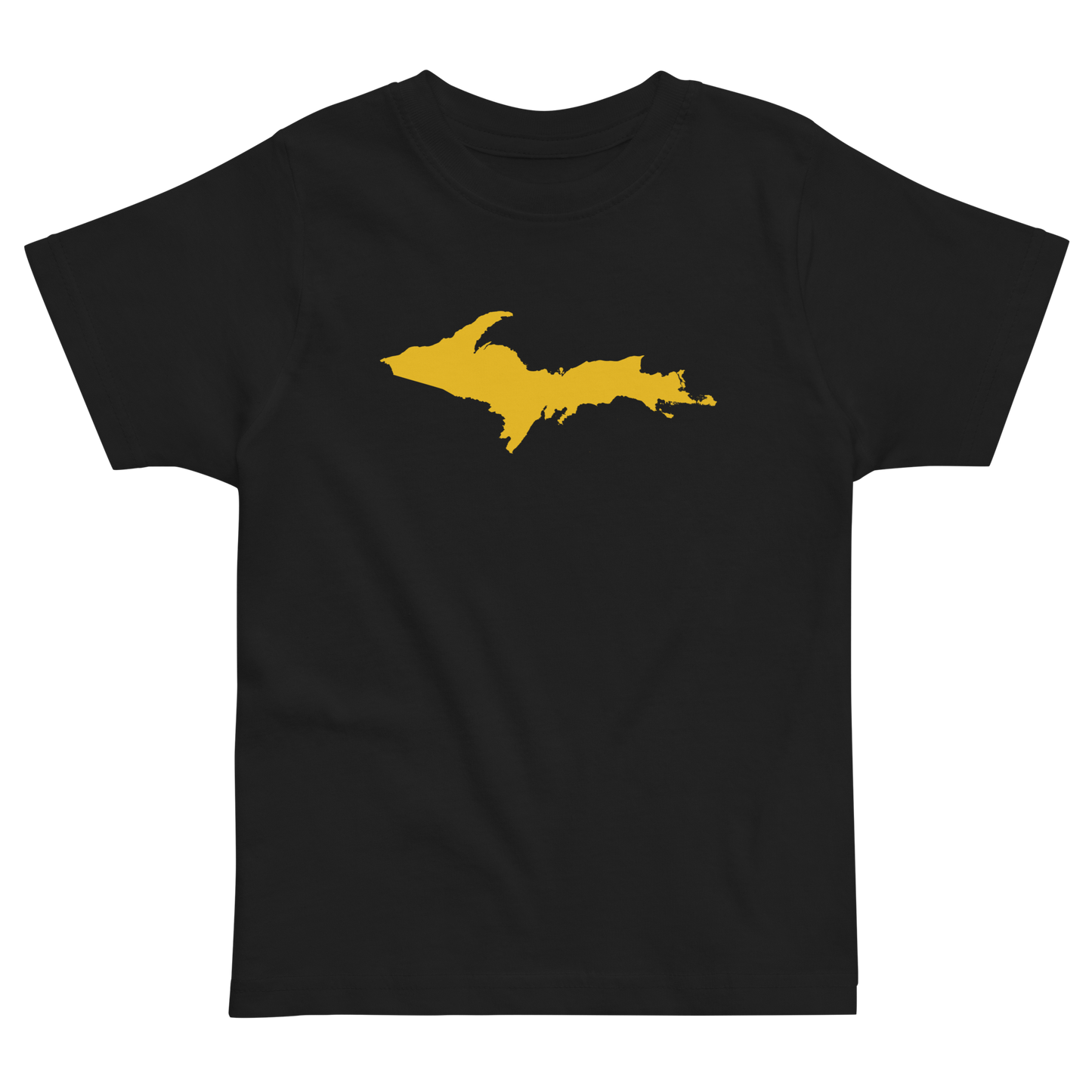 Michigan Upper Peninsula T-Shirt (w/ Gold UP Outline) | Toddler Short Sleeve