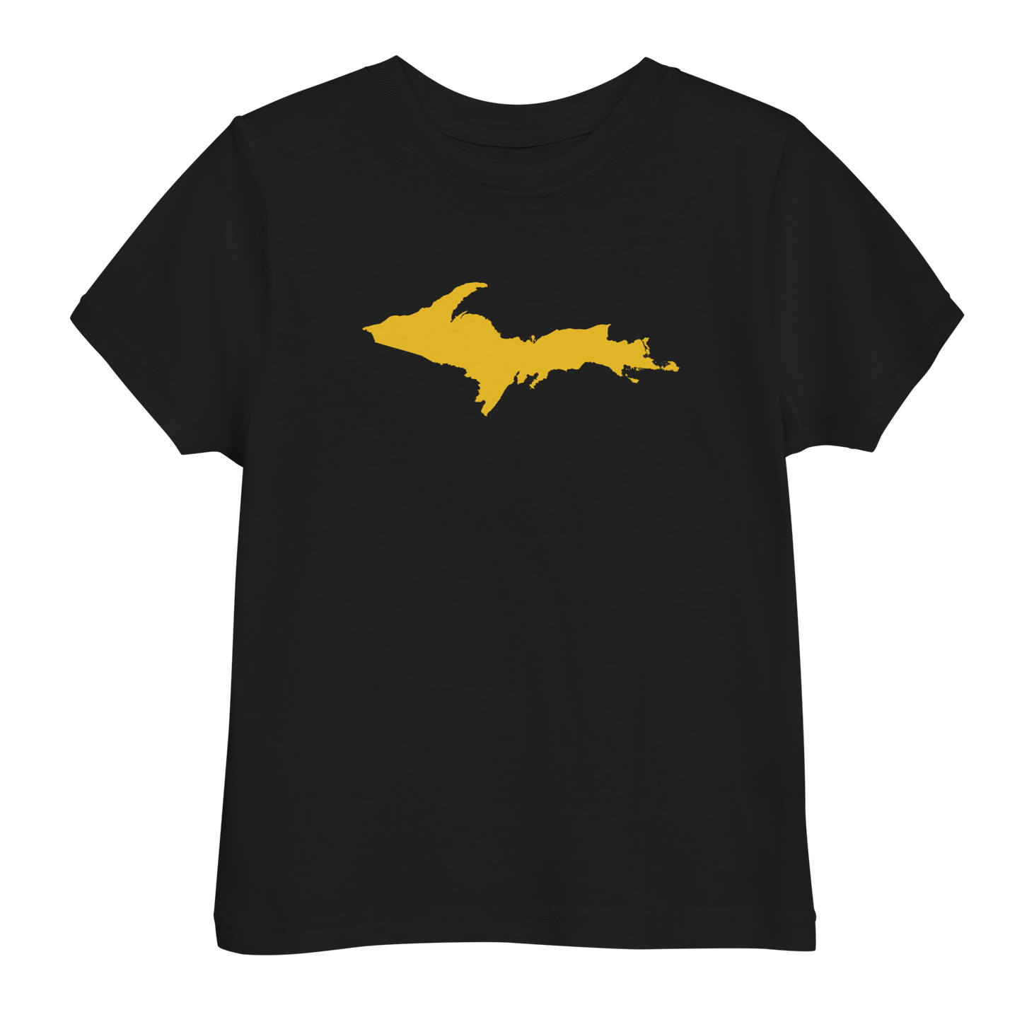 Michigan Upper Peninsula T-Shirt (w/ Gold UP Outline) | Toddler Short Sleeve