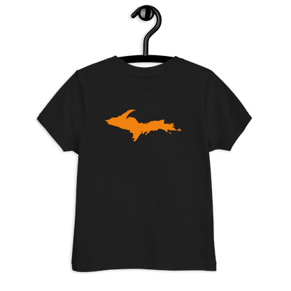 Michigan Upper Peninsula T-Shirt (w/ Orange UP Outline) | Toddler Short Sleeve