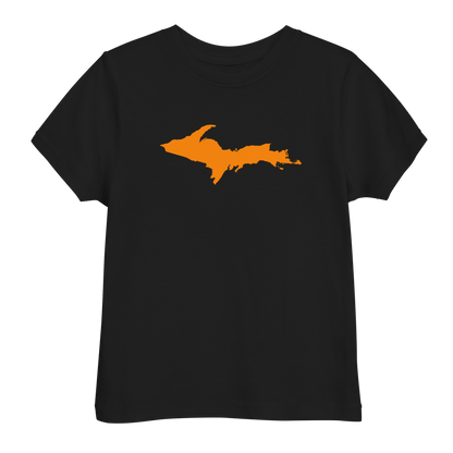 Michigan Upper Peninsula T-Shirt (w/ Orange UP Outline) | Toddler Short Sleeve