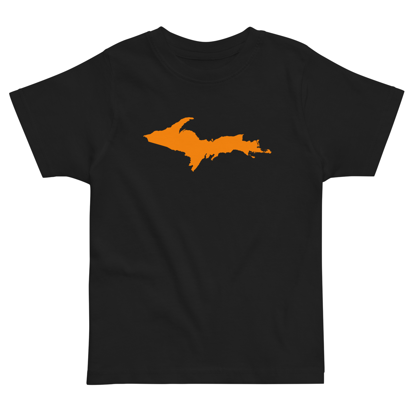 Michigan Upper Peninsula T-Shirt (w/ Orange UP Outline) | Toddler Short Sleeve