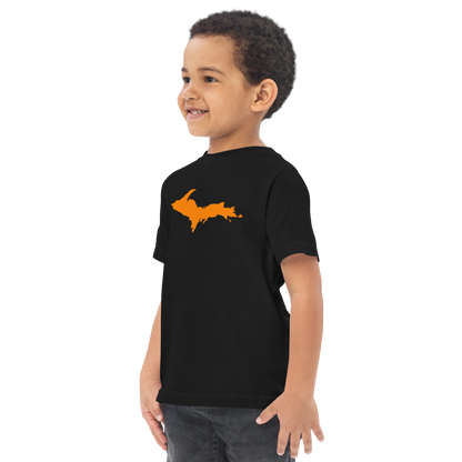 Michigan Upper Peninsula T-Shirt (w/ Orange UP Outline) | Toddler Short Sleeve