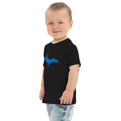 Michigan Upper Peninsula T-Shirt (w/ Azure UP Outline) | Toddler Short Sleeve