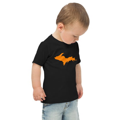 Michigan Upper Peninsula T-Shirt (w/ Orange UP Outline) | Toddler Short Sleeve