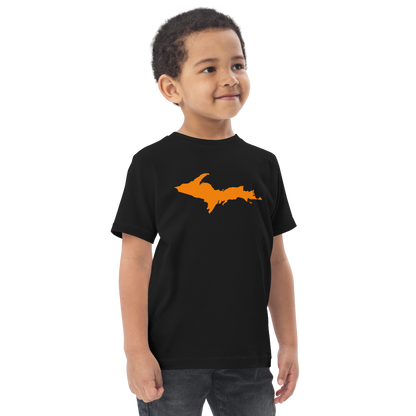 Michigan Upper Peninsula T-Shirt (w/ Orange UP Outline) | Toddler Short Sleeve