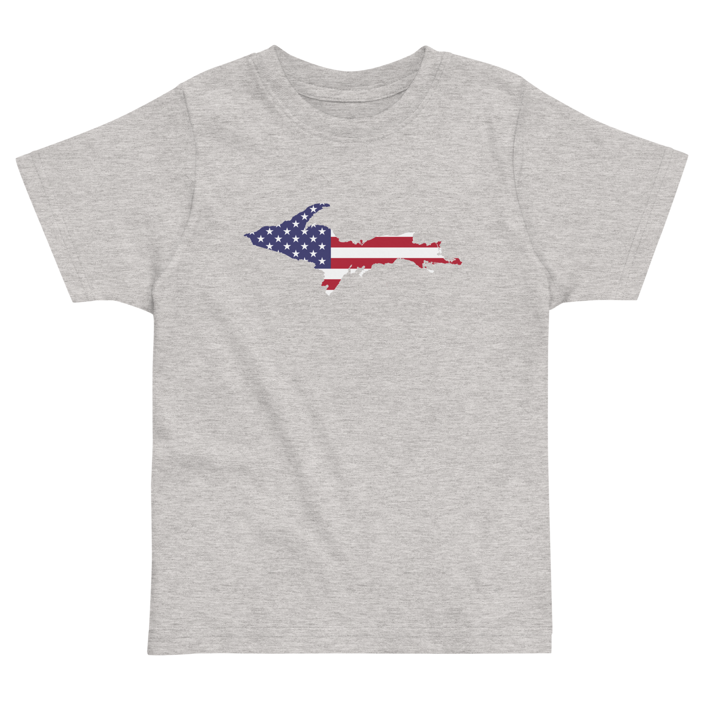 Michigan Upper Peninsula T-Shirt (w/ UP USA Flag Outline) | Toddler Short Sleeve