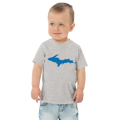 Michigan Upper Peninsula T-Shirt (w/ Azure UP Outline) | Toddler Short Sleeve