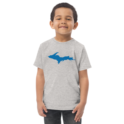 Michigan Upper Peninsula T-Shirt (w/ Azure UP Outline) | Toddler Short Sleeve