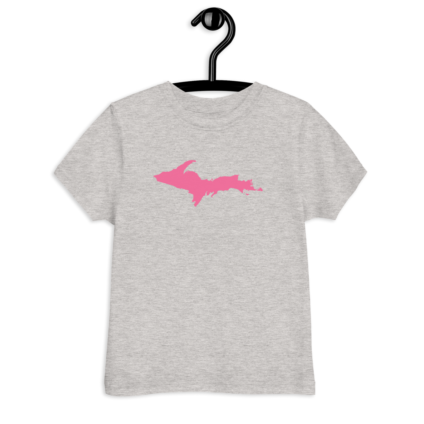 Michigan Upper Peninsula T-Shirt (w/ Pink UP Outline) | Toddler Short Sleeve