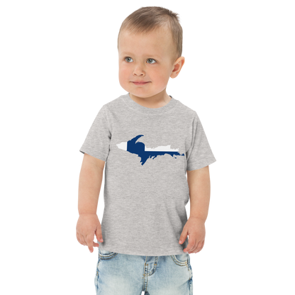 Michigan Upper Peninsula T-Shirt (w/ UP Finland Flag Outline) | Toddler Short Sleeve