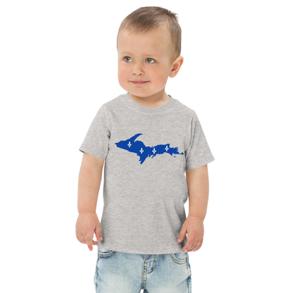 Michigan Upper Peninsula T-Shirt (w/ UP Quebec Flag Outline) | Toddler Short Sleeve