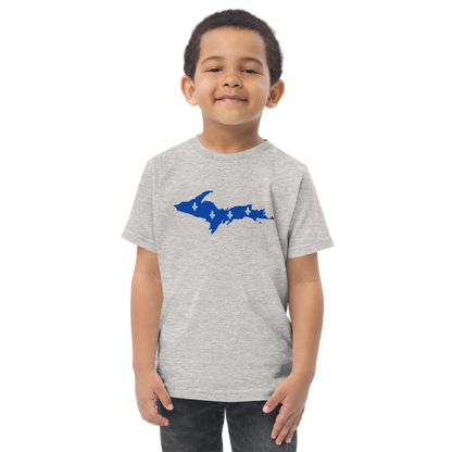 Michigan Upper Peninsula T-Shirt (w/ UP Quebec Flag Outline) | Toddler Short Sleeve