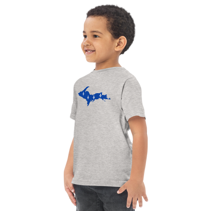 Michigan Upper Peninsula T-Shirt (w/ UP Quebec Flag Outline) | Toddler Short Sleeve