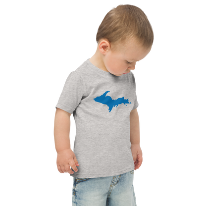 Michigan Upper Peninsula T-Shirt (w/ Azure UP Outline) | Toddler Short Sleeve