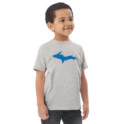 Michigan Upper Peninsula T-Shirt (w/ Azure UP Outline) | Toddler Short Sleeve