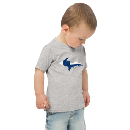 Michigan Upper Peninsula T-Shirt (w/ UP Finland Flag Outline) | Toddler Short Sleeve