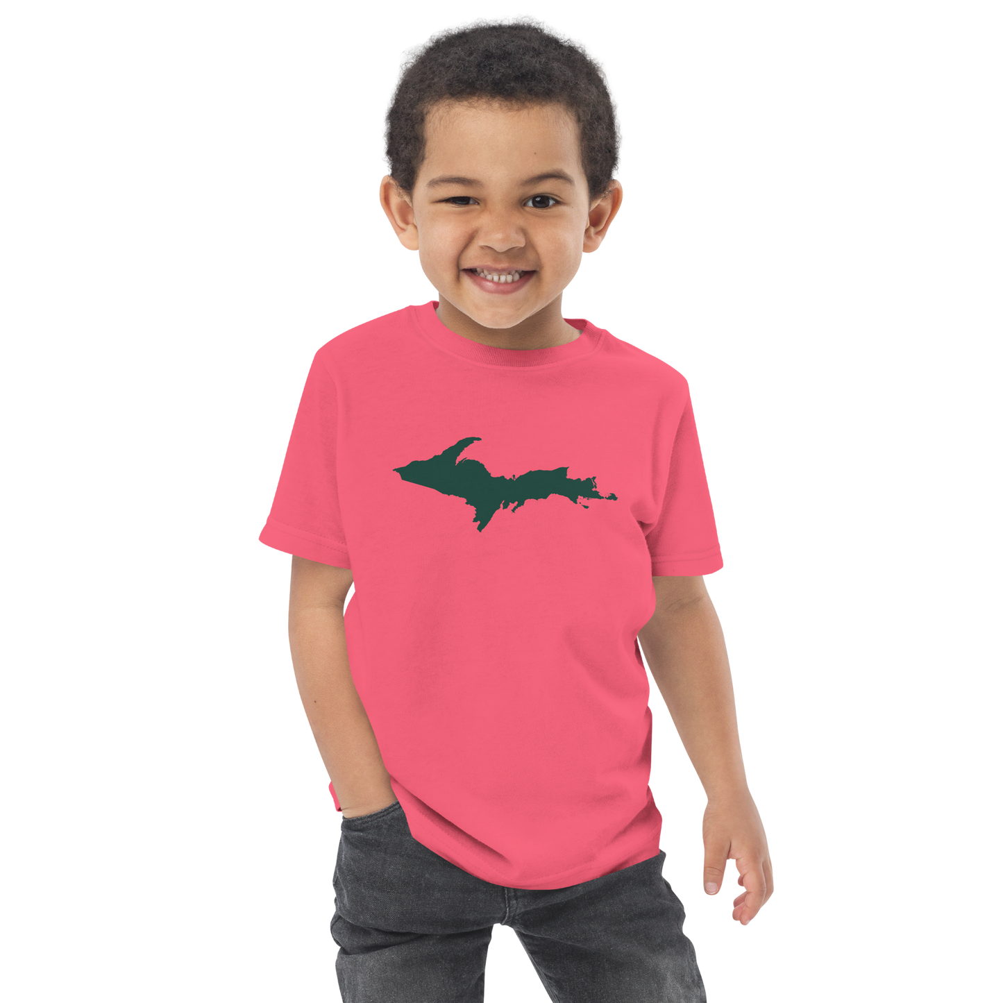 Michigan Upper Peninsula (w/ Green UP Outline) | Toddler Short Sleeve