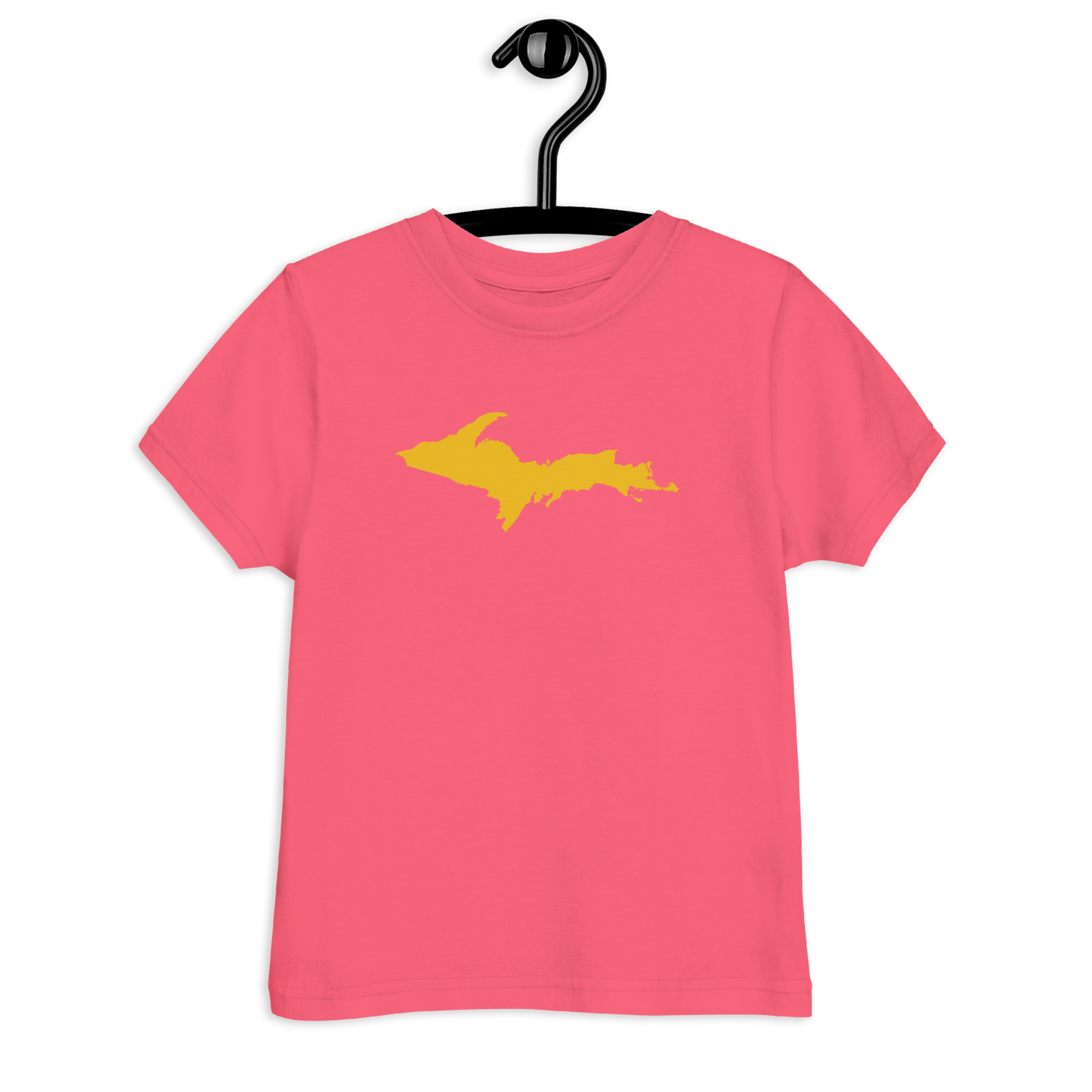 Michigan Upper Peninsula T-Shirt (w/ Gold UP Outline) | Toddler Short Sleeve