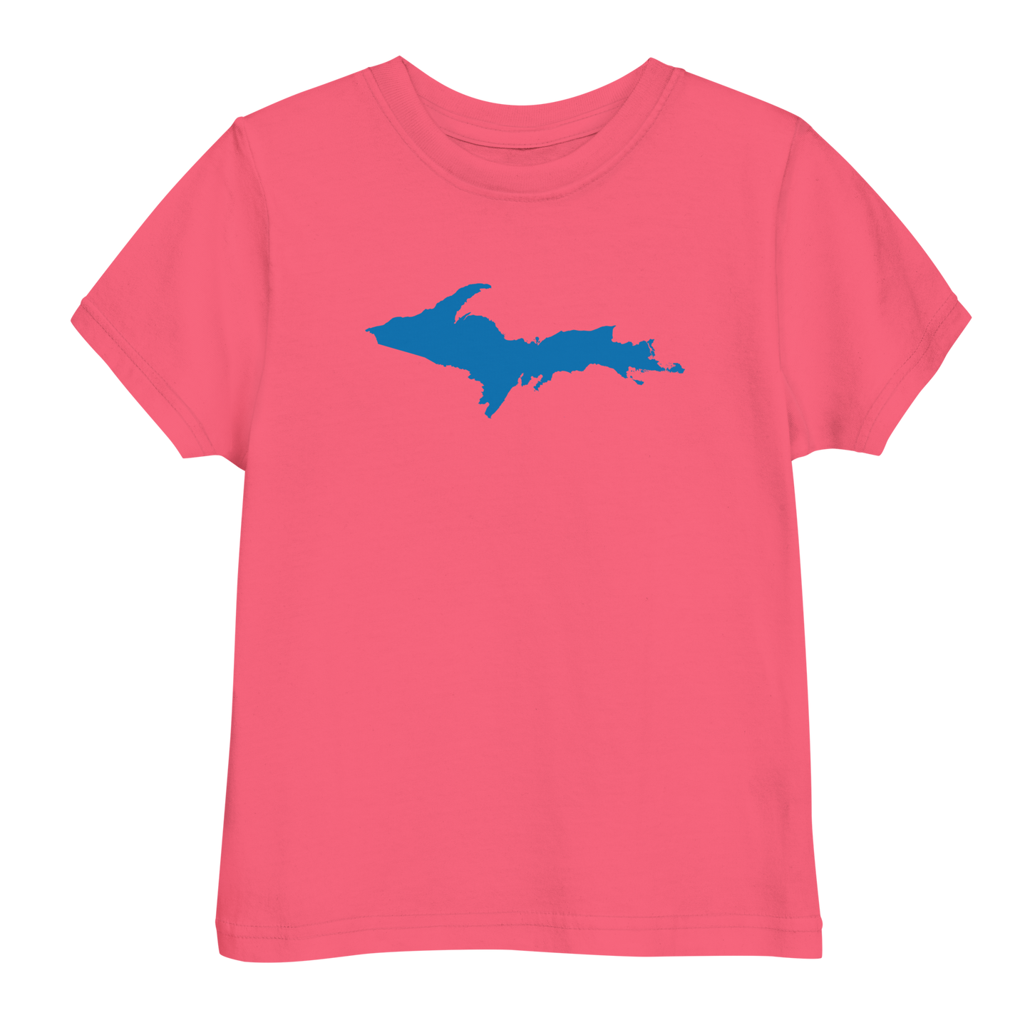 Michigan Upper Peninsula T-Shirt (w/ Azure UP Outline) | Toddler Short Sleeve