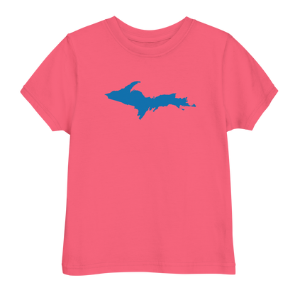 Michigan Upper Peninsula T-Shirt (w/ Azure UP Outline) | Toddler Short Sleeve