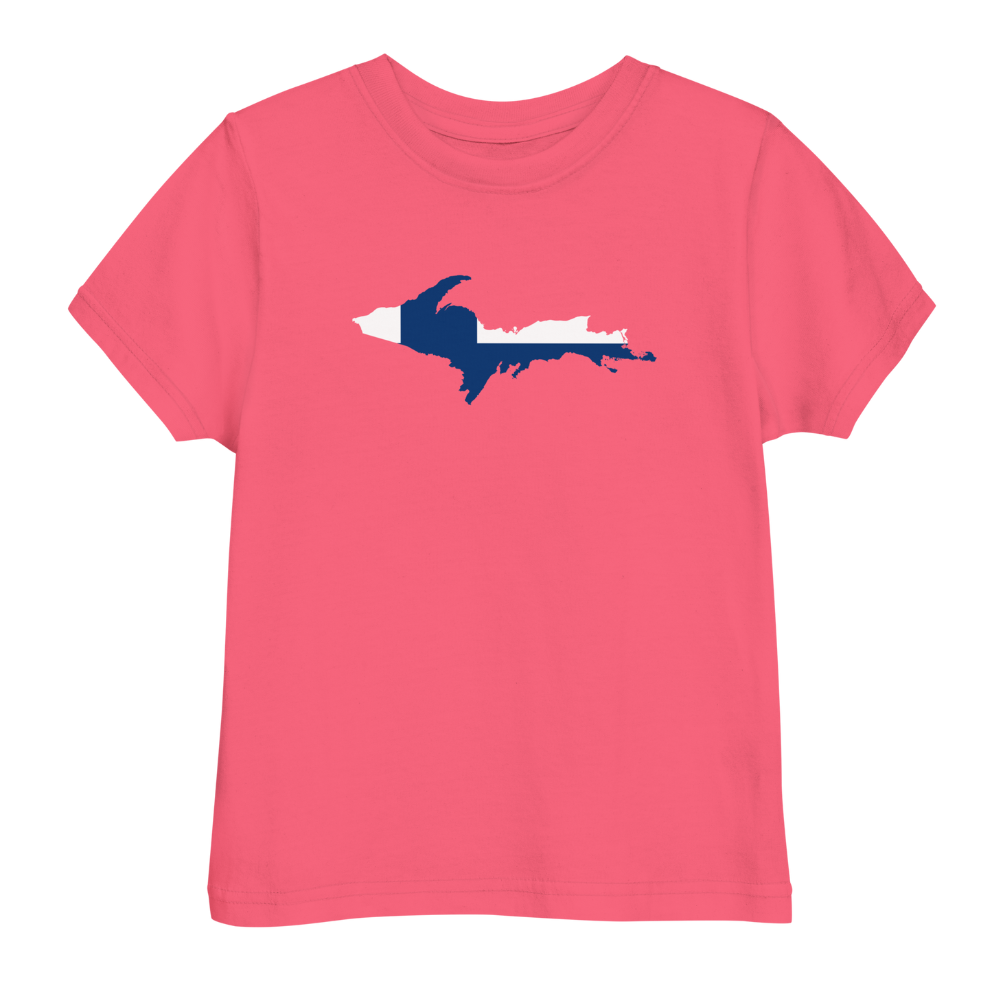 Michigan Upper Peninsula T-Shirt (w/ UP Finland Flag Outline) | Toddler Short Sleeve