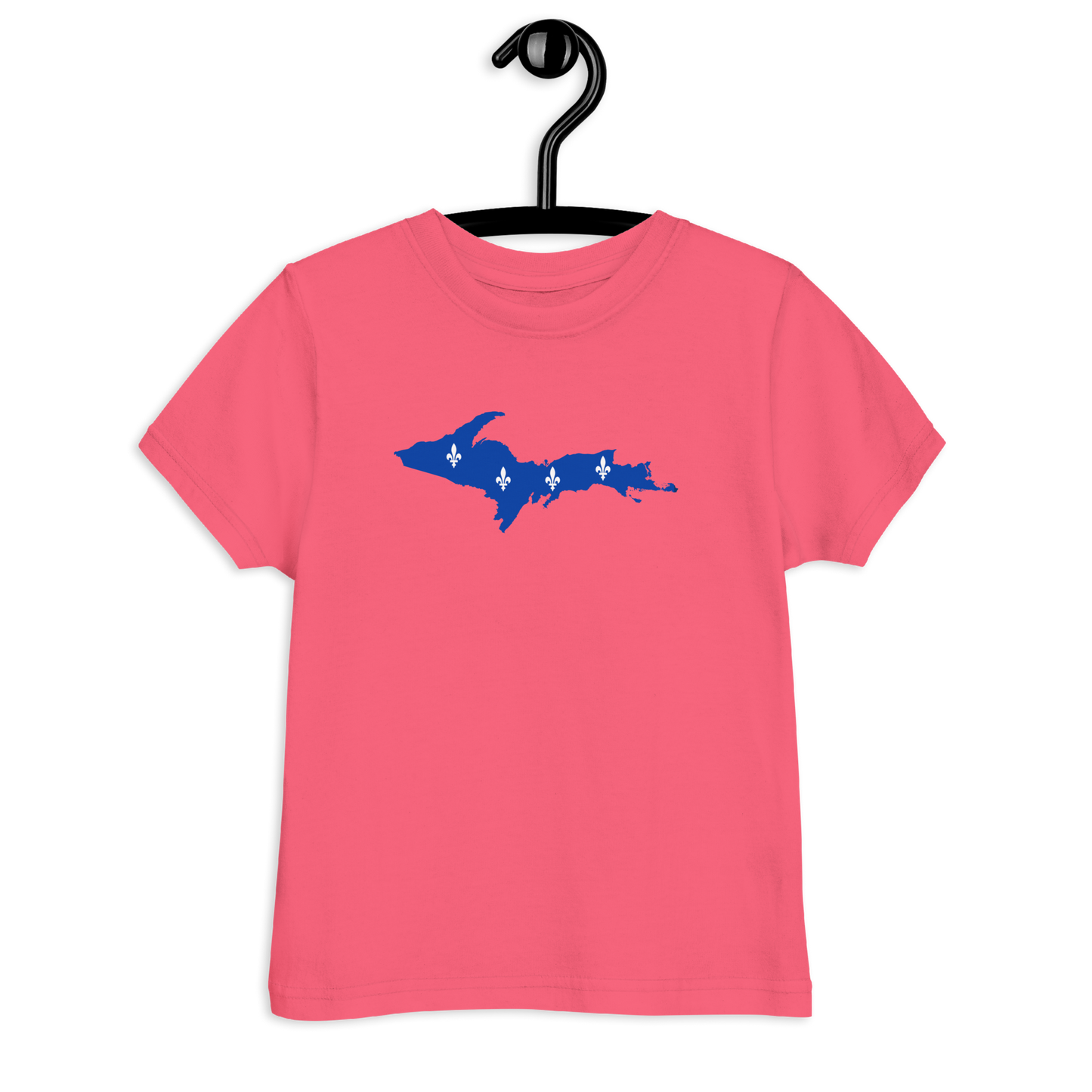 Michigan Upper Peninsula T-Shirt (w/ UP Quebec Flag Outline) | Toddler Short Sleeve