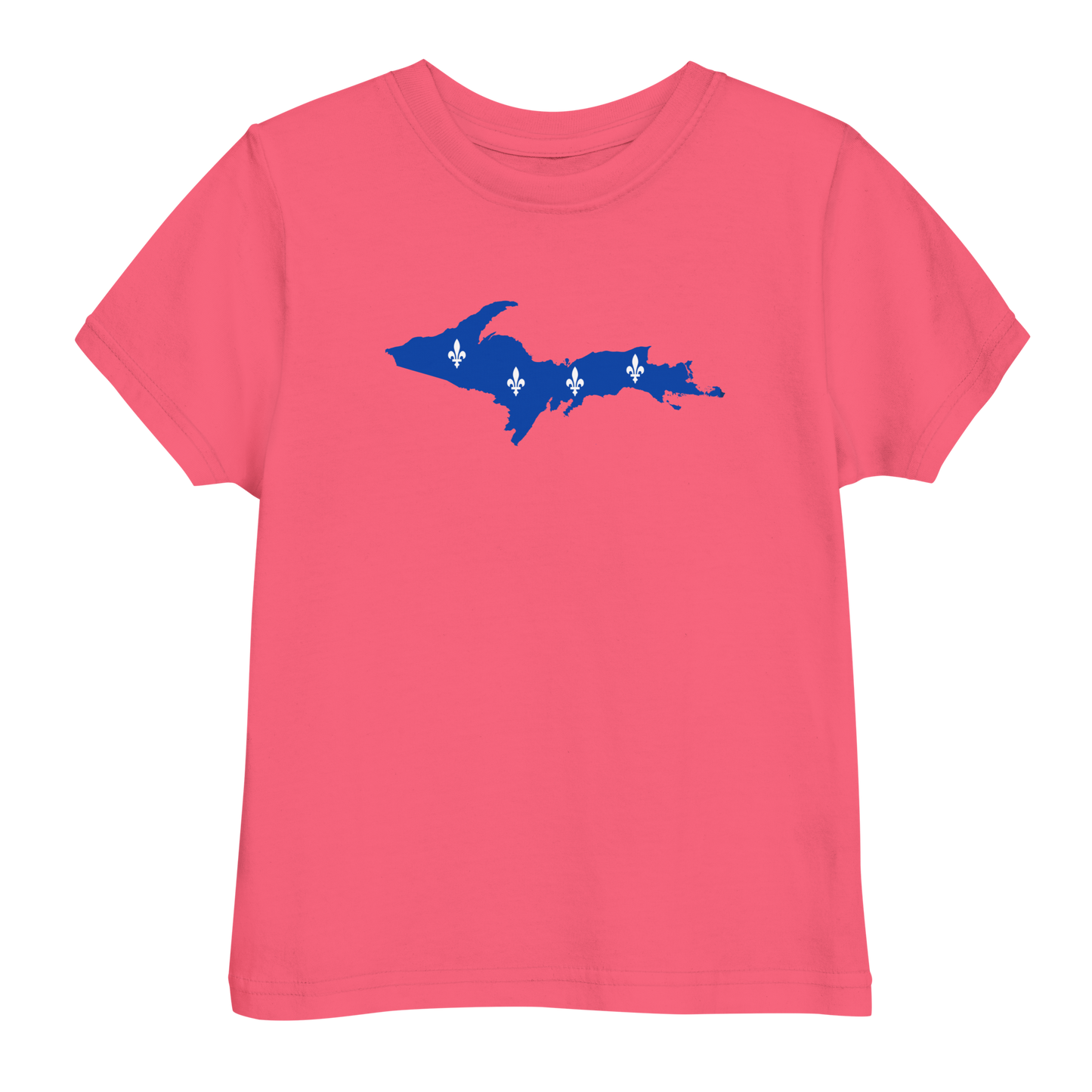 Michigan Upper Peninsula T-Shirt (w/ UP Quebec Flag Outline) | Toddler Short Sleeve