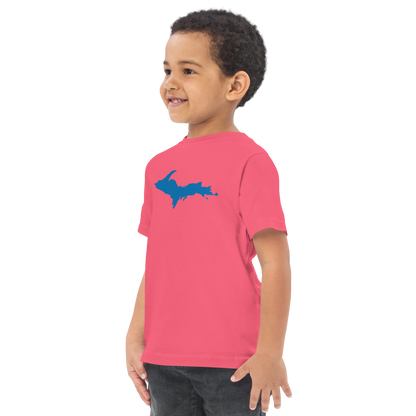 Michigan Upper Peninsula T-Shirt (w/ Azure UP Outline) | Toddler Short Sleeve