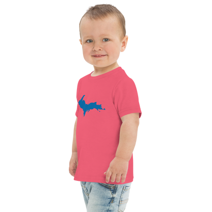 Michigan Upper Peninsula T-Shirt (w/ Azure UP Outline) | Toddler Short Sleeve