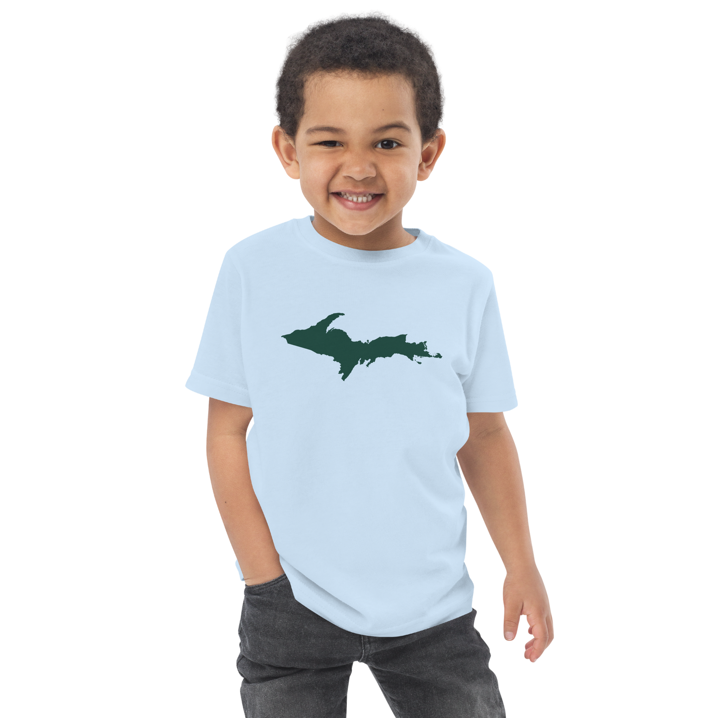 Michigan Upper Peninsula (w/ Green UP Outline) | Toddler Short Sleeve