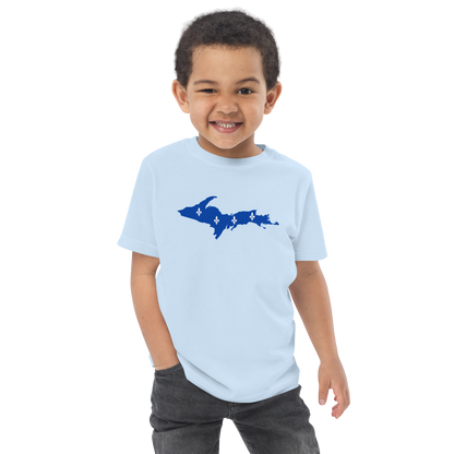 Michigan Upper Peninsula T-Shirt (w/ UP Quebec Flag Outline) | Toddler Short Sleeve