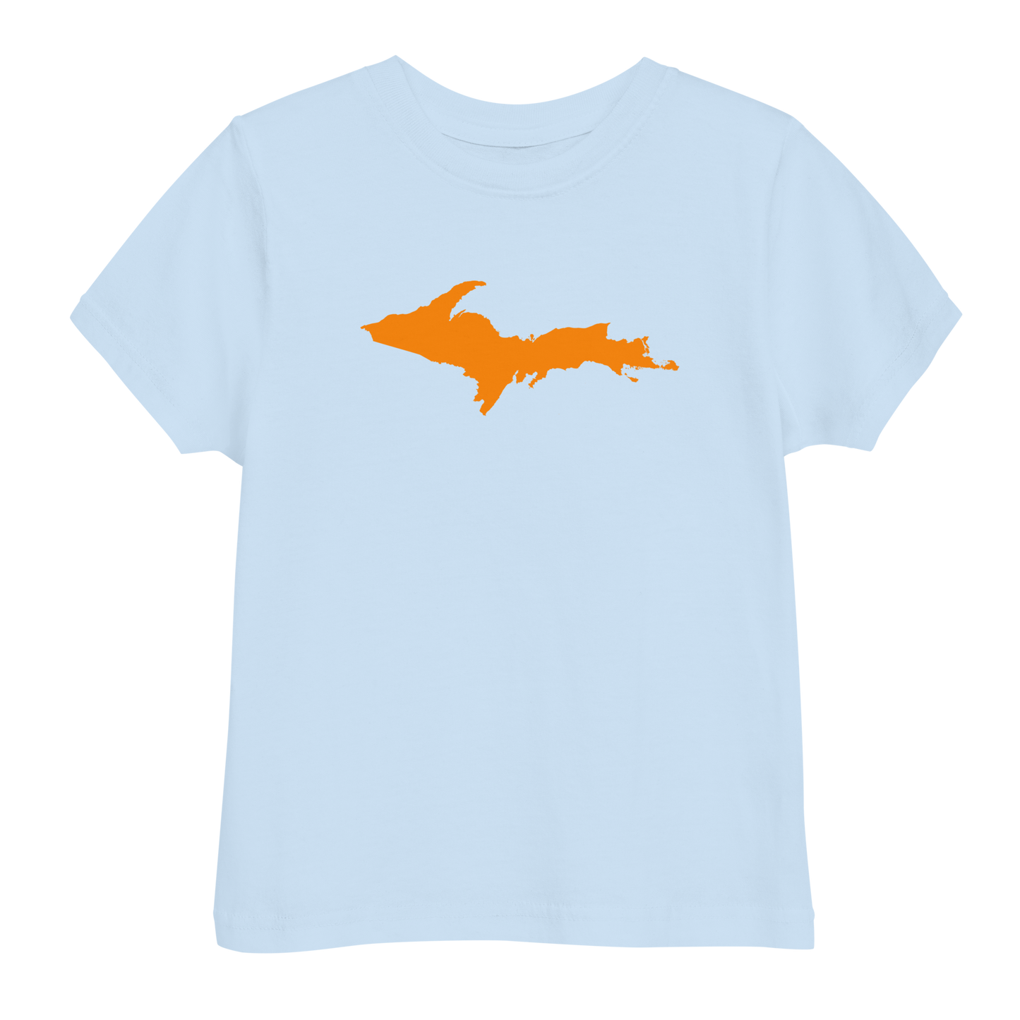 Michigan Upper Peninsula T-Shirt (w/ Orange UP Outline) | Toddler Short Sleeve