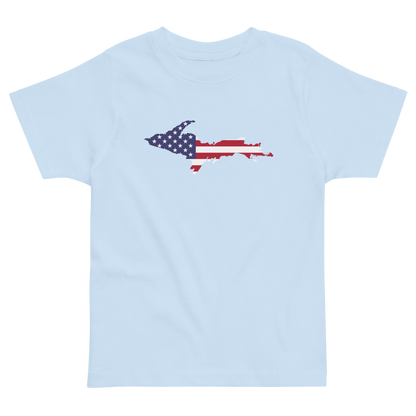 Michigan Upper Peninsula T-Shirt (w/ UP USA Flag Outline) | Toddler Short Sleeve