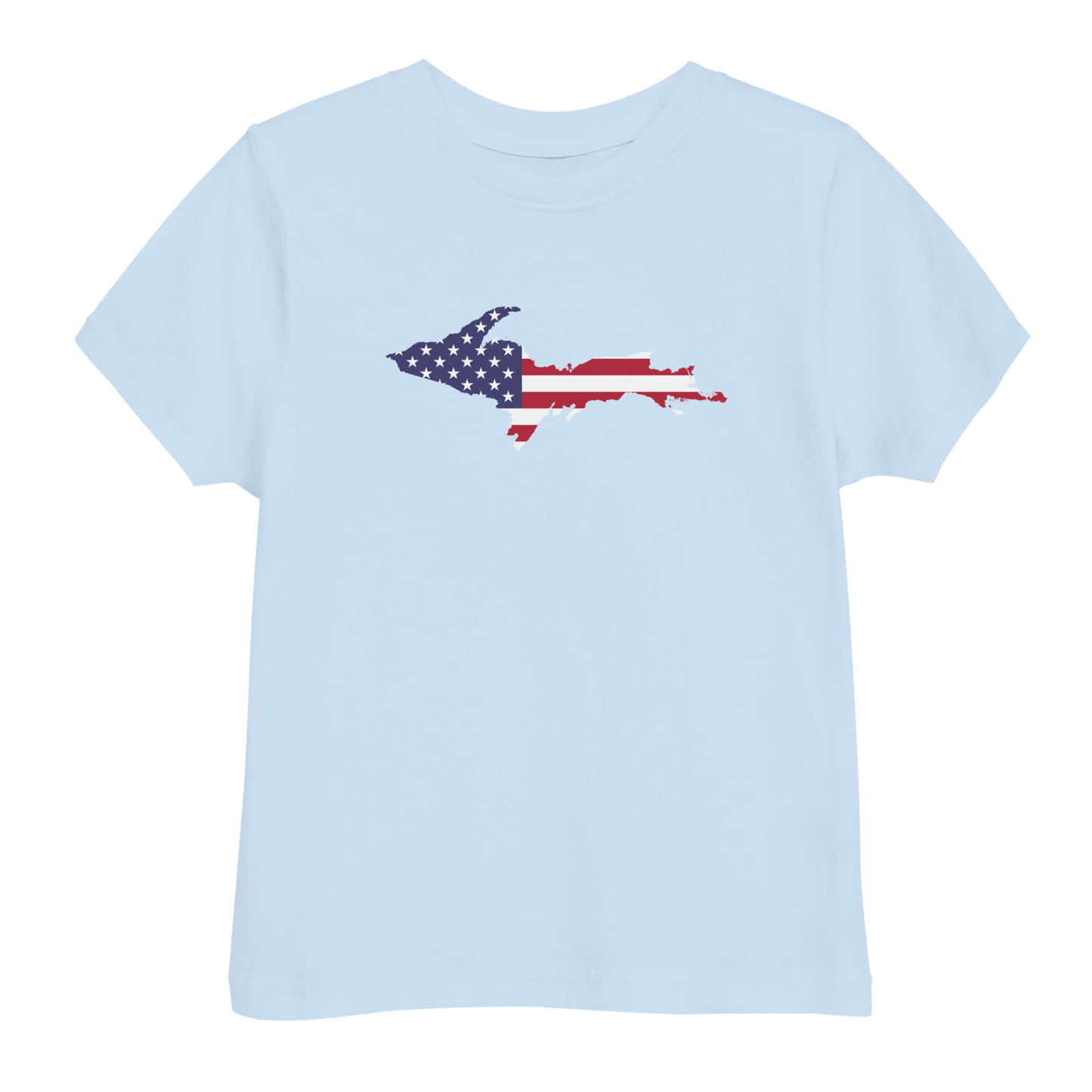 Michigan Upper Peninsula T-Shirt (w/ UP USA Flag Outline) | Toddler Short Sleeve