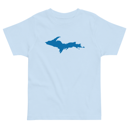 Michigan Upper Peninsula T-Shirt (w/ Azure UP Outline) | Toddler Short Sleeve