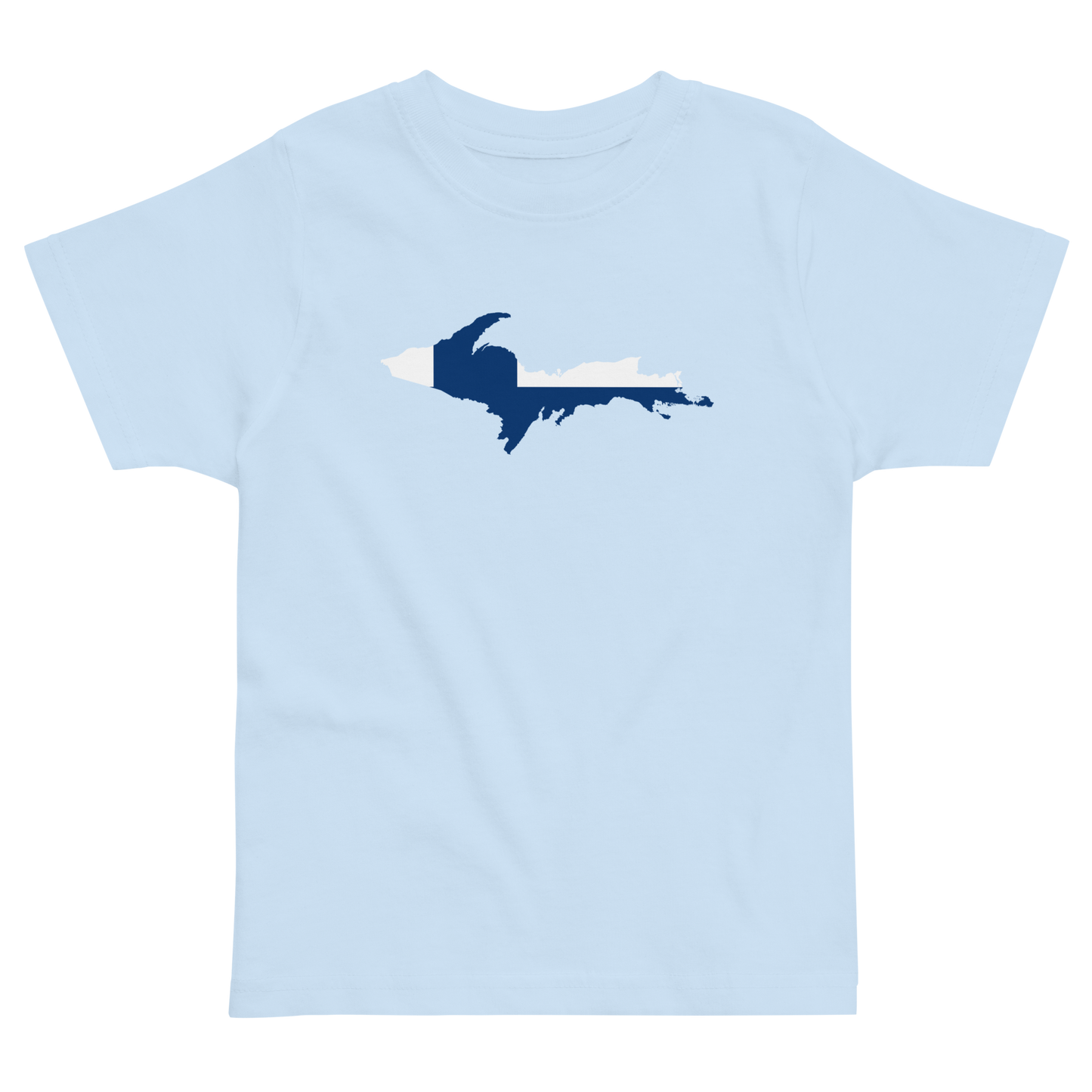 Michigan Upper Peninsula T-Shirt (w/ UP Finland Flag Outline) | Toddler Short Sleeve