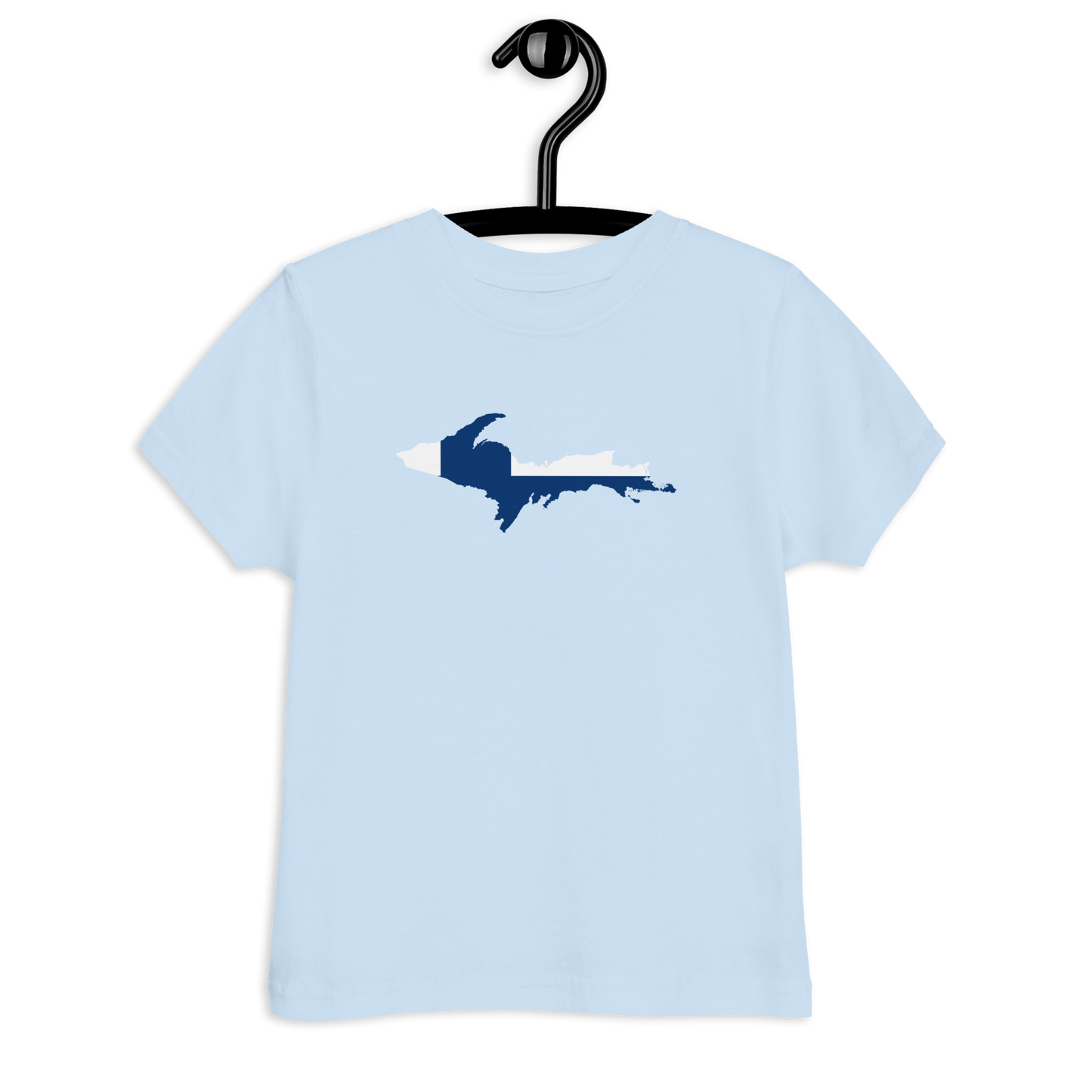 Michigan Upper Peninsula T-Shirt (w/ UP Finland Flag Outline) | Toddler Short Sleeve