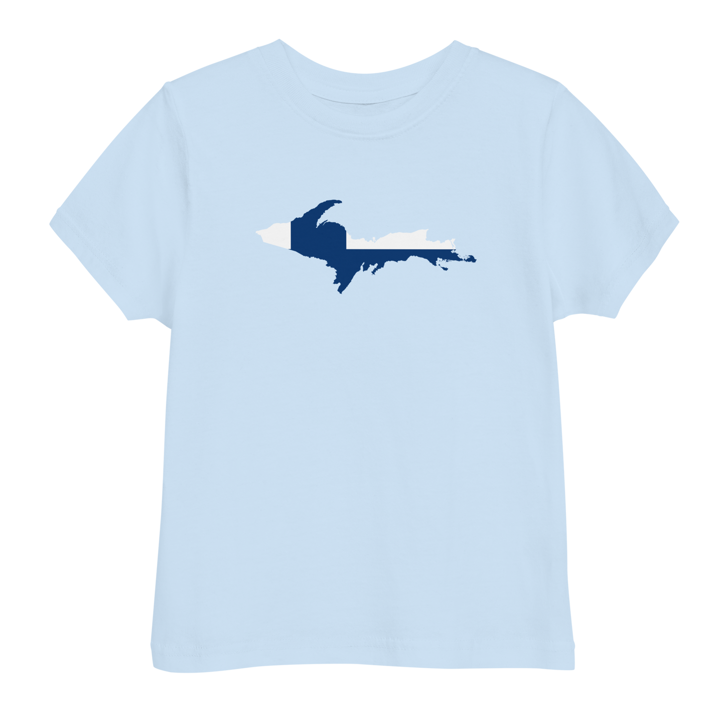 Michigan Upper Peninsula T-Shirt (w/ UP Finland Flag Outline) | Toddler Short Sleeve