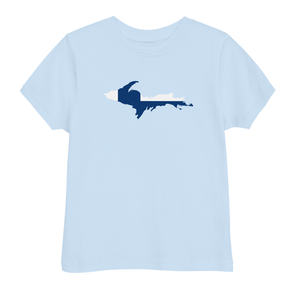 Michigan Upper Peninsula T-Shirt (w/ UP Finland Flag Outline) | Toddler Short Sleeve