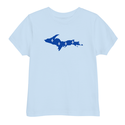 Michigan Upper Peninsula T-Shirt (w/ UP Quebec Flag Outline) | Toddler Short Sleeve