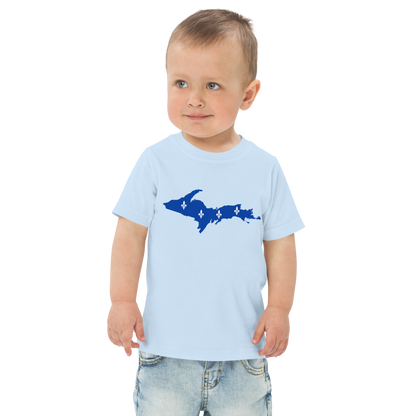 Michigan Upper Peninsula T-Shirt (w/ UP Quebec Flag Outline) | Toddler Short Sleeve