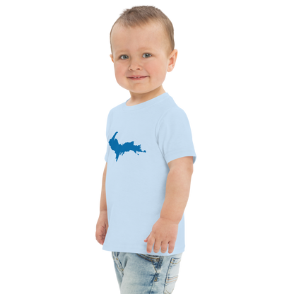 Michigan Upper Peninsula T-Shirt (w/ Azure UP Outline) | Toddler Short Sleeve