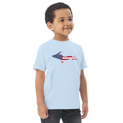 Michigan Upper Peninsula T-Shirt (w/ UP USA Flag Outline) | Toddler Short Sleeve