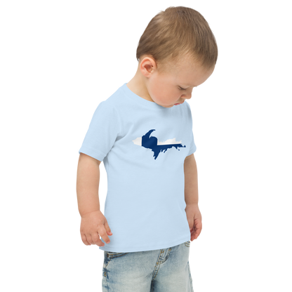 Michigan Upper Peninsula T-Shirt (w/ UP Finland Flag Outline) | Toddler Short Sleeve