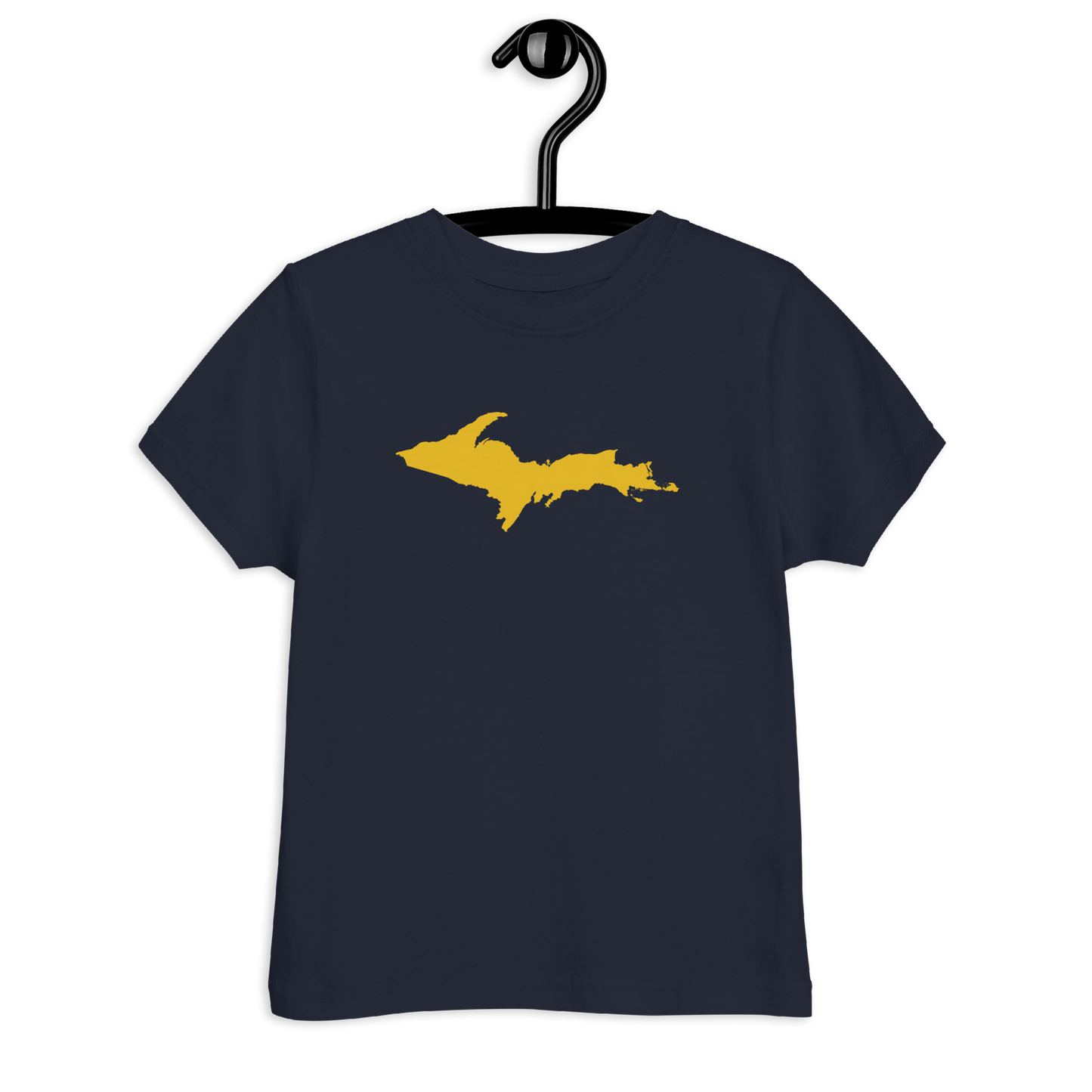 Michigan Upper Peninsula T-Shirt (w/ Gold UP Outline) | Toddler Short Sleeve