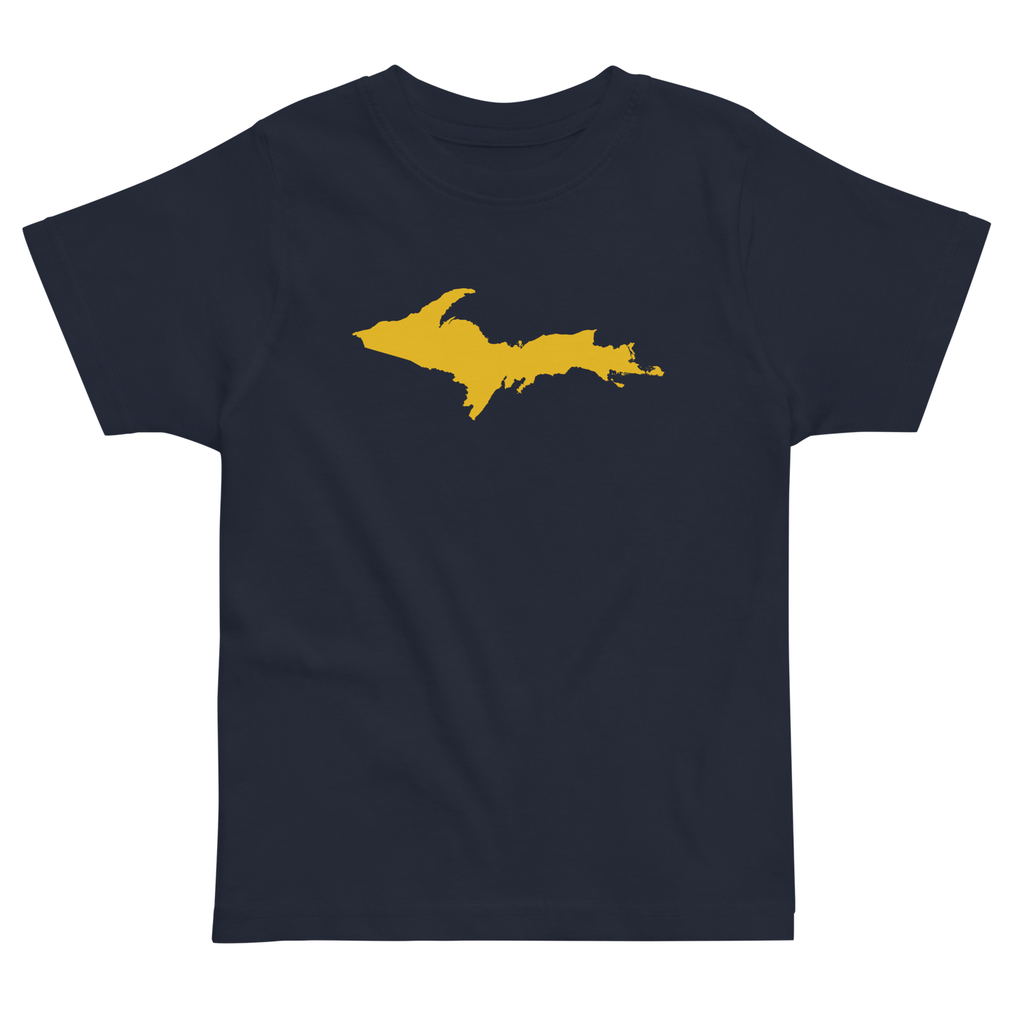 Michigan Upper Peninsula T-Shirt (w/ Gold UP Outline) | Toddler Short Sleeve