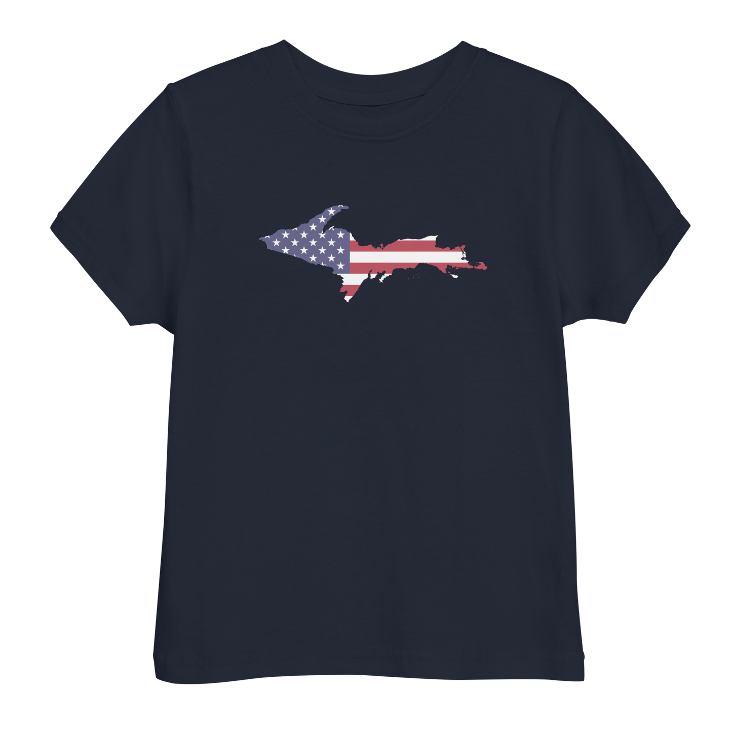 Michigan Upper Peninsula T-Shirt (w/ UP USA Flag Outline) | Toddler Short Sleeve