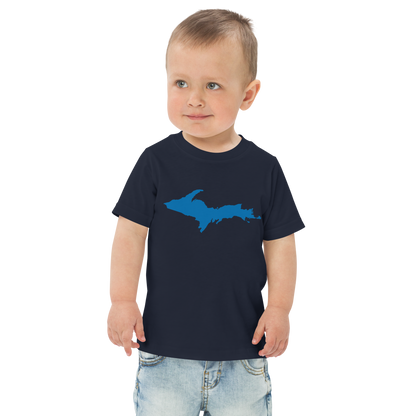 Michigan Upper Peninsula T-Shirt (w/ Azure UP Outline) | Toddler Short Sleeve