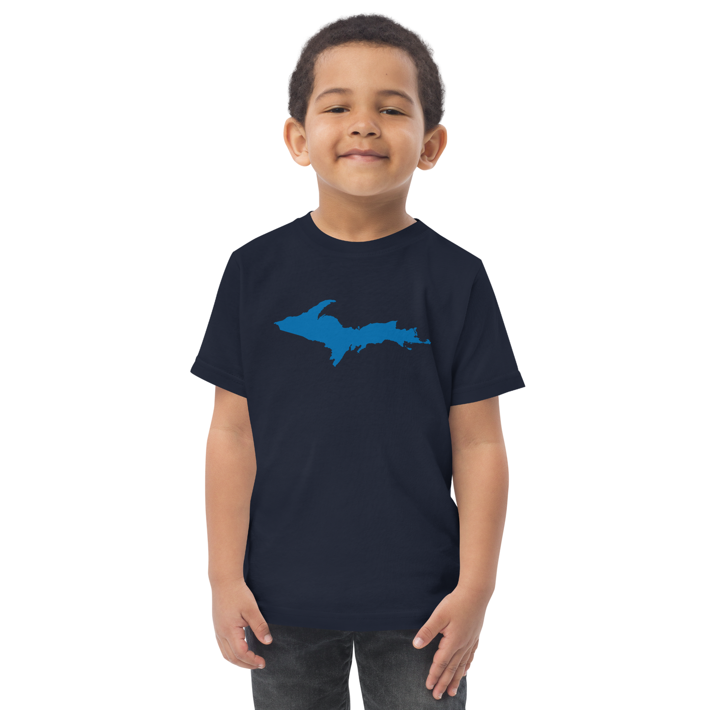 Michigan Upper Peninsula T-Shirt (w/ Azure UP Outline) | Toddler Short Sleeve