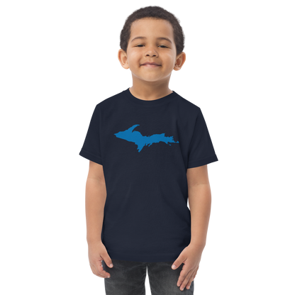 Michigan Upper Peninsula T-Shirt (w/ Azure UP Outline) | Toddler Short Sleeve